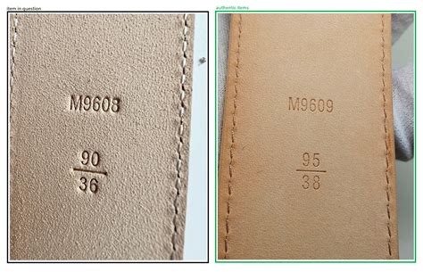 louis vuitton belts serial number